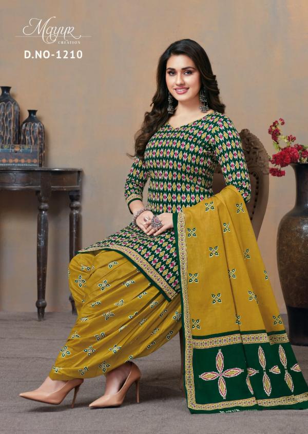 Mayur Ikkat Vol-12 Cotton Designer Exclusive Patiyala Dress Material